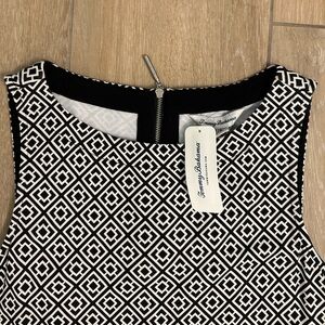 NWT Tommy Bahama Black and White Geometric Dress Small